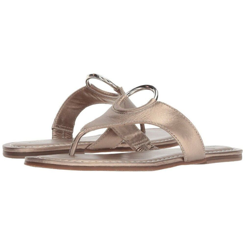 Bernardo Mallory platinum antique leather sandals Women's size 10/11